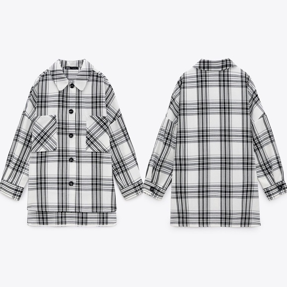 Zara Plaid Overshirt - Picture 3 of 7